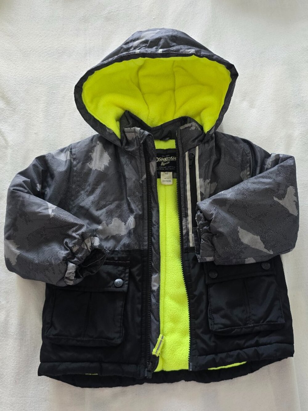 4T OshKosh B'gosh Kids Heavyweight Hooded Winter Jacket